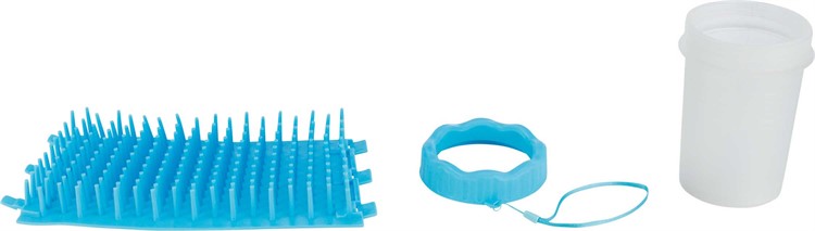 Tasstvätt, silikon/PP, M-L, blå
