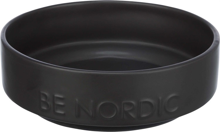 BE NORDIC skål, keramik/gummi, 0.5 l/o, 16 cm, svart