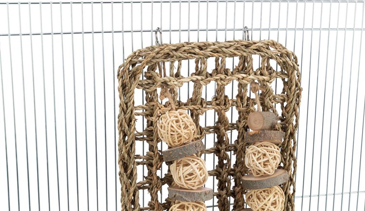 Gnagarmatta med leksaker, sjögräs, 18 o 30 cm