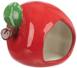Keramikhus äpple, hamster/möss, 13 * 10 * 10 cm