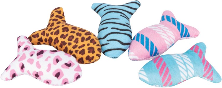 Fisk, plysch, catnip, 8 cm, i display