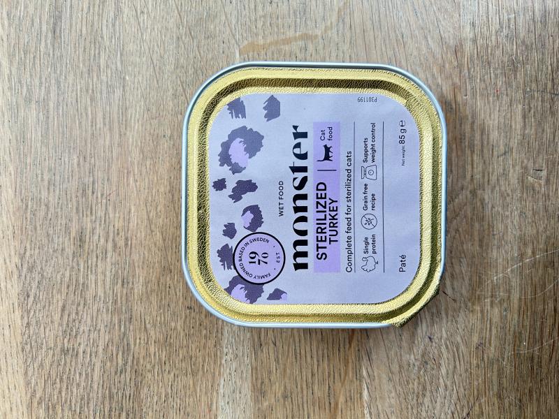 Monster Sterilized Turkey Paté  Gold 85 g