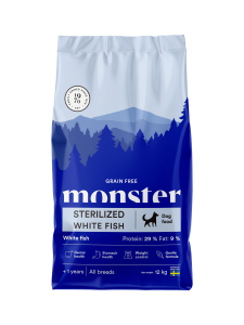 Monster Dog GF Sterilzed White fish small bites 12 kg