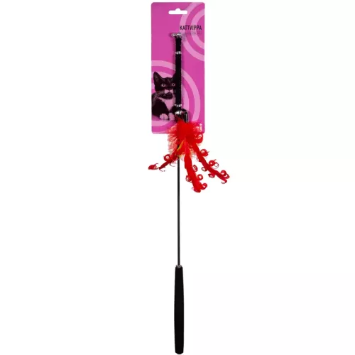 Ozami Kattvippa Blomma Röd 52cm