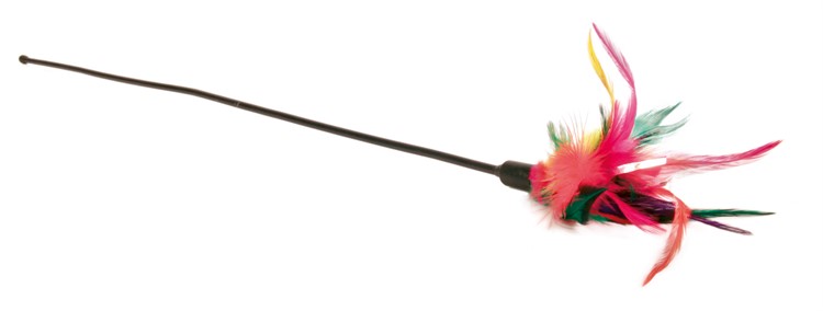 Kattvippa med fjäder, 50 cm