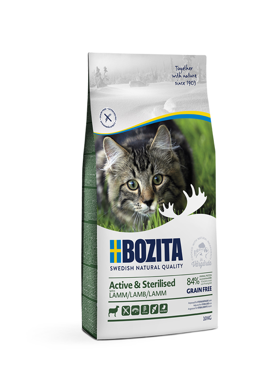 Bozita Active & Sterilized Grain Free Lamb 10 kg