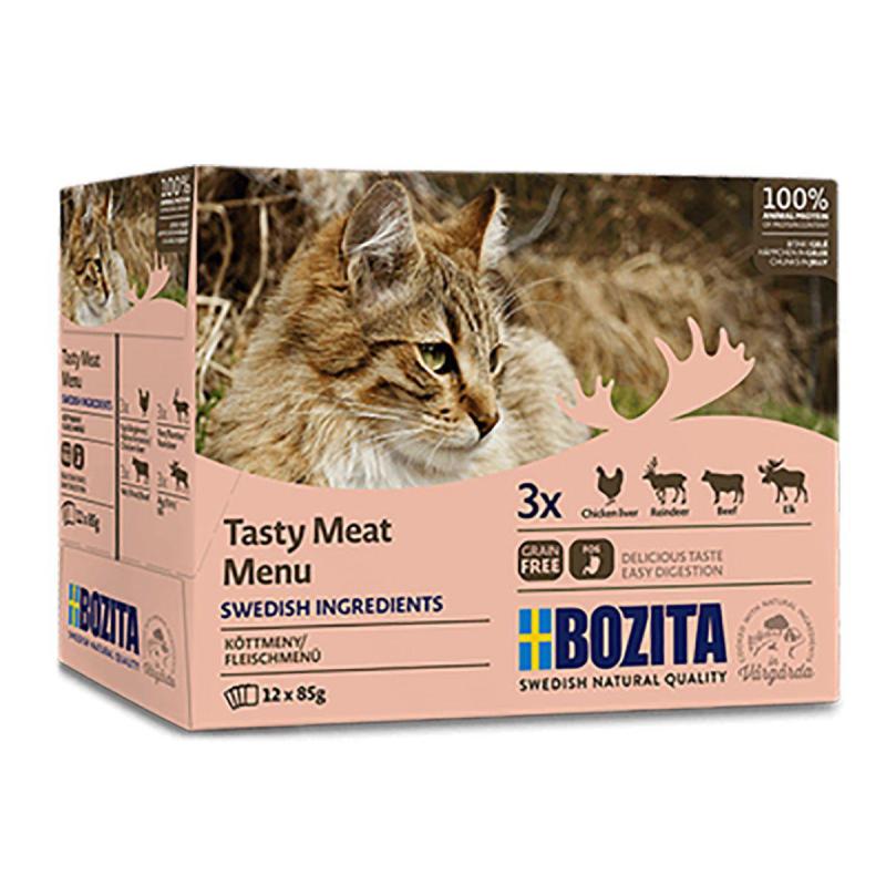 Bozita katt Kött i gelé Multibox 12x85 g / 1.02kg