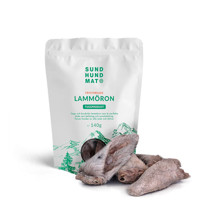 Frystorkade Lammöron 140g, Sund hundmat