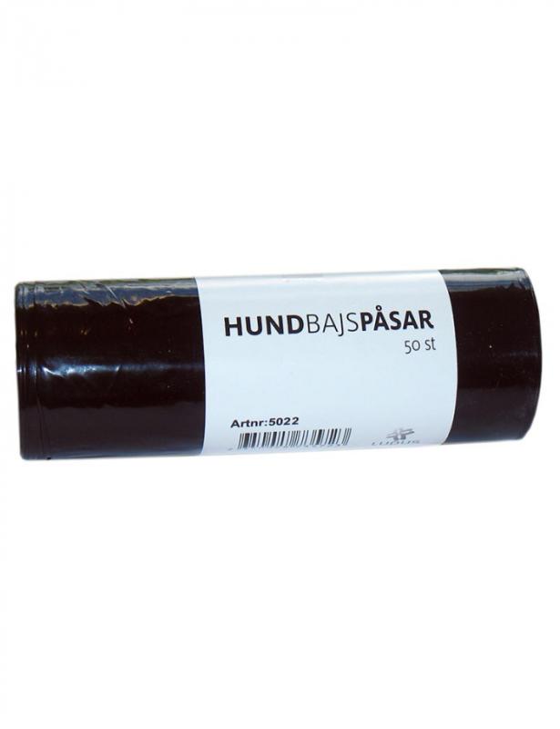Bajspåse Svart 50/rulle