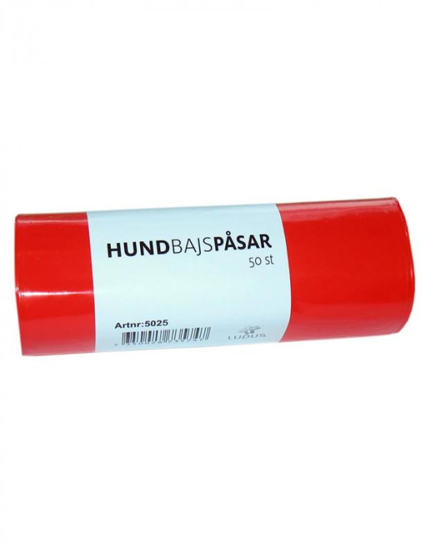 Bajspåse Röd 50/rulle