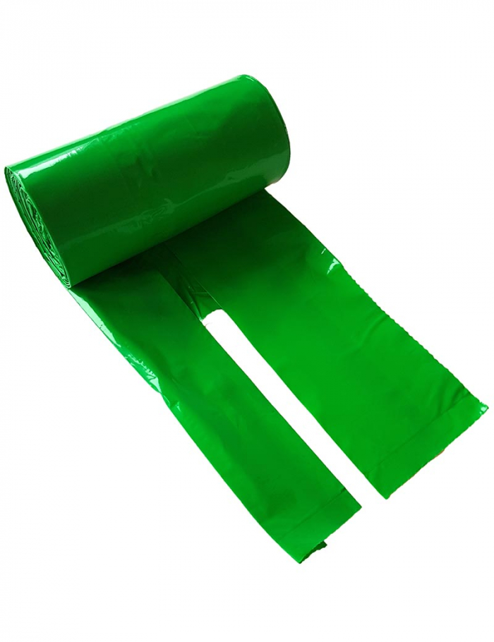 Bajspåsar knythandtag grön