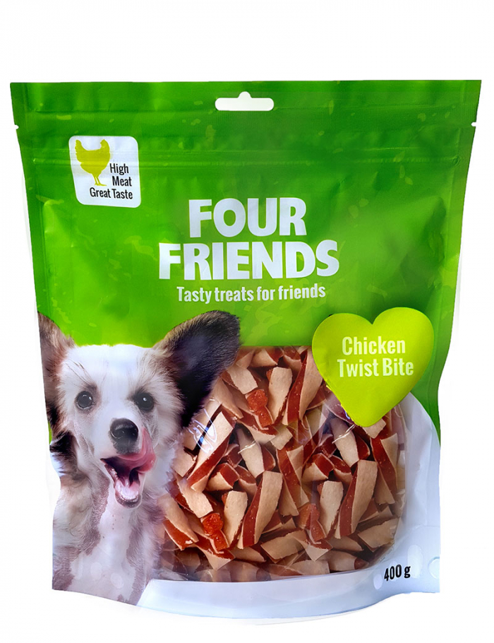 FourFriends Dog Chicken Twist Bite 100g