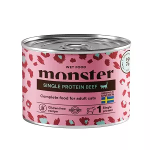 Monster Cat Adult Single Beef Burk 200 g