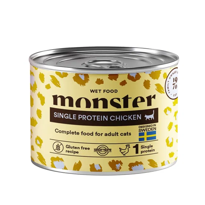 Monster Cat Adult Single Chicken Burk 200 g
