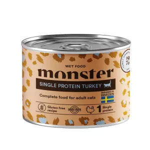 Monster Cat Adult Single Turkey Burk 200 g