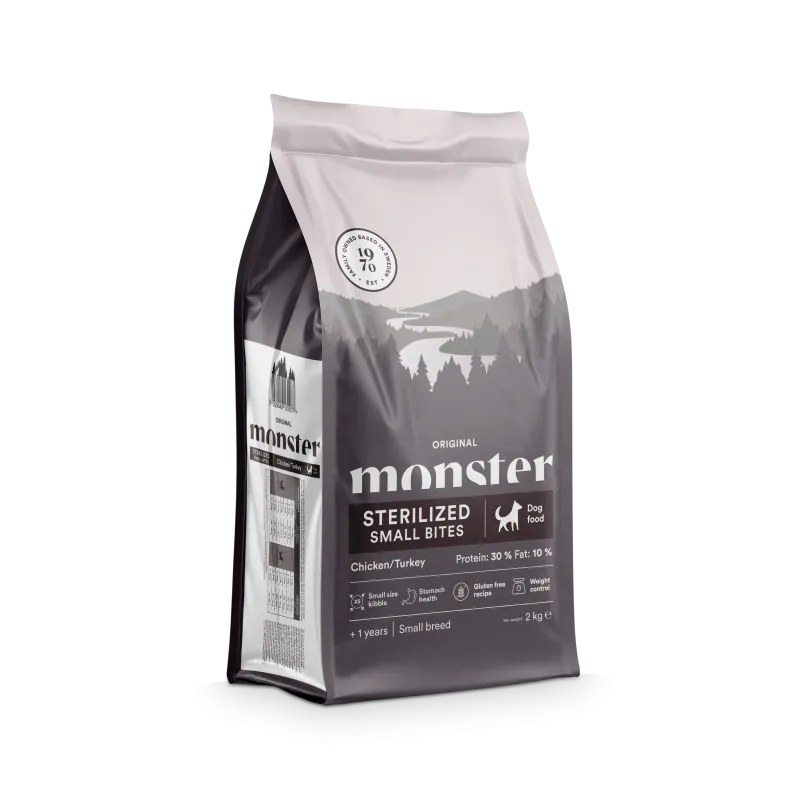 Monster Hund Original Sterilized Chick/Turk small bites 2 kg