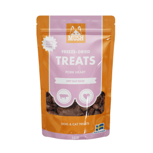 MUSH Treats Frystorkat Gris Hjärta