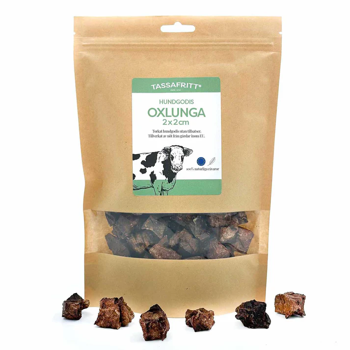 Oxlunga 2x2 cm TassaFritt 100 gram