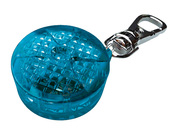 Flasher för hundar, blå 3,5 cm