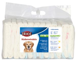 Blöjor för hanhund, S-M: 30-46 cm, 12-pack