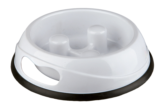 Matskål Slow Feed plast, 0,45 L 20 cm