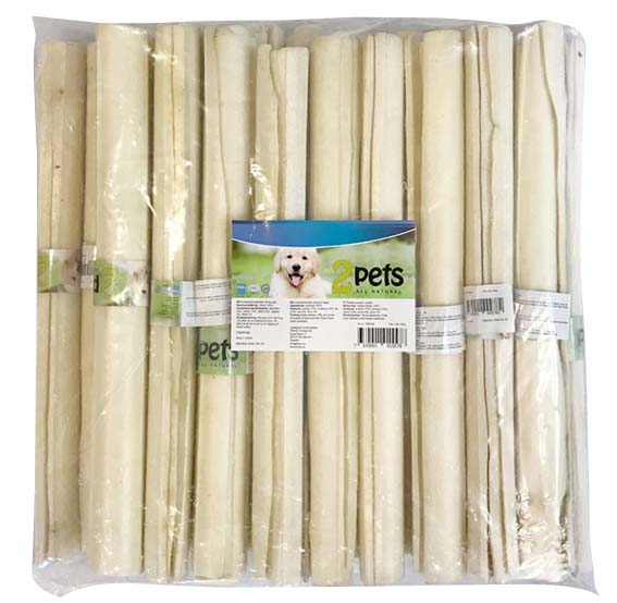 2pets Tuggrulle vit, 25 cm/ 20 mm, 90-100g