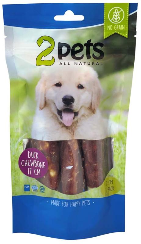 2pets Tuggrulle m ankfilo© 17cm 3-pack, 140g