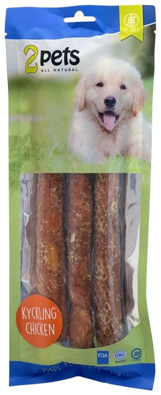 2pets Tuggrulle m kycklingfilo© 28cm 3-pack, 250g