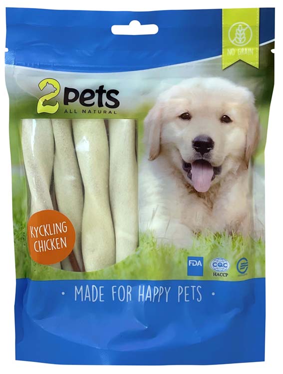 2pets Tuggtwister m kycklingfilo©, Medium, 170 g