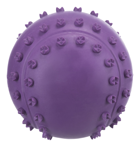 Gummiboll knottrig  m pip 6 cm, orange