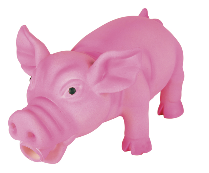 Latexgris m originalljud 17 cm, rosa