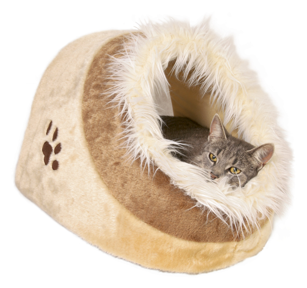 Minou igloo, 35 x h26 x 41 cm, brun/beige
