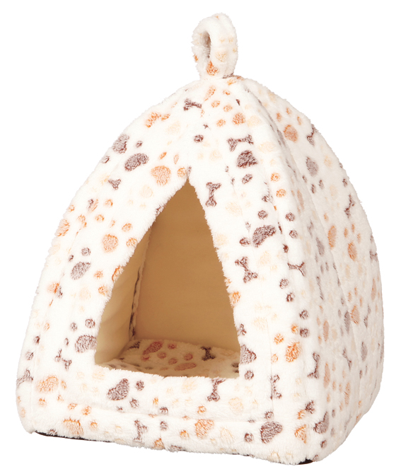 Lingo igloo, 32 x h42 x 32 cm, vit/beige