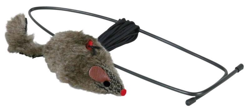 Kattleksak Plyschmus 8 cm för dörrkarm 1,75 m