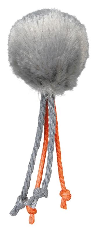 Plyschboll med repsvansar, o, 4 cm, expo