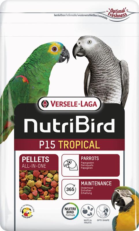 VL NutriBird P15 Papegojpellets Tropical 1 kg
