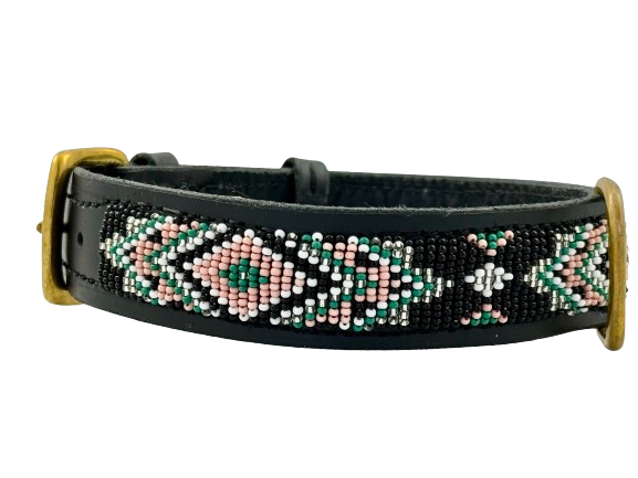 Hundhalsband Terese pink medium 38 - 46 cm