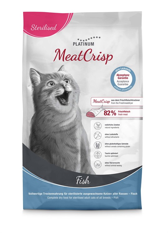 Platinum Cat MeatCrisp Sterilised Fish 3 kg