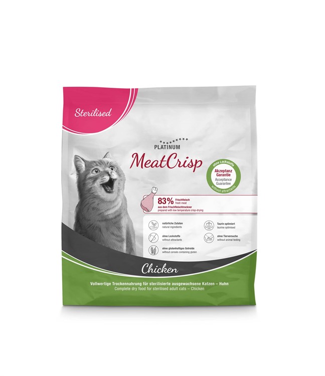 Platinum Cat MeatCrisp Sterilised Chicken 0,4 kg