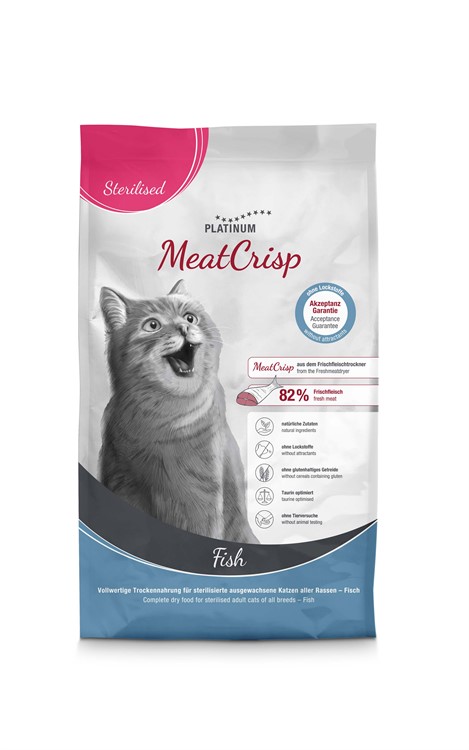 Platinum Cat MeatCrisp Sterilised Fish 1,5 kg