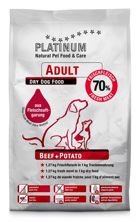 Platinum Adult Beef+Potato1,5 kg