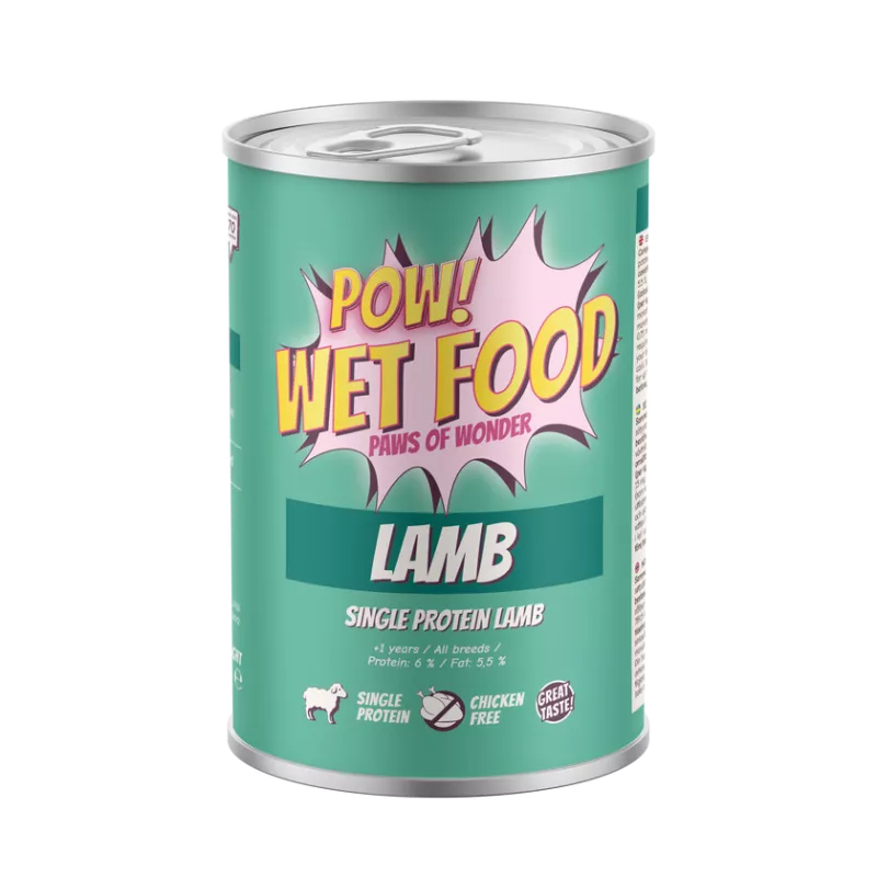 POW Dog Adult Lamb Can 400g
