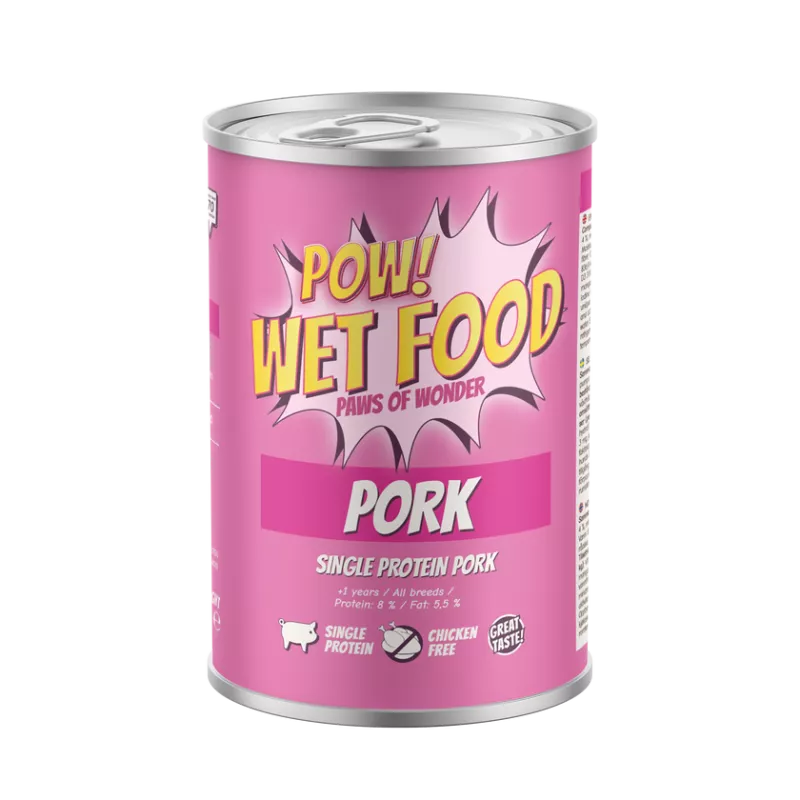 POW Dog Adult Pork Can 400g