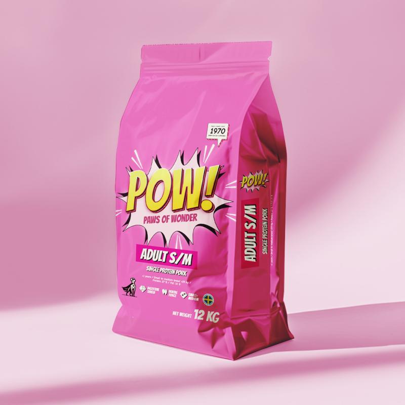 POW! Dog Adult S/M Pork 12 kg