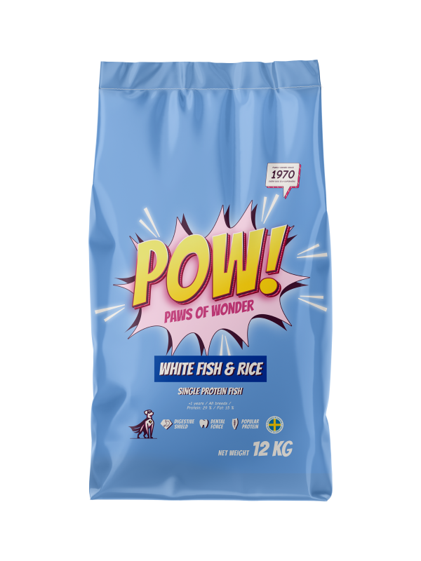 POW! Dog White Fish & Rice 12 kg