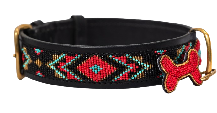 Hundhalsband Terese Red mini 25 - 30 cm