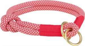 (BV)Soft rep halvstryp, XS-S: 30 cm/o, 10 mm, röd/cream