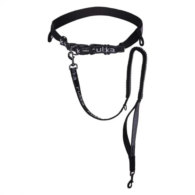 HIKE RUN BELT+Koppel BLACK GREY ONE