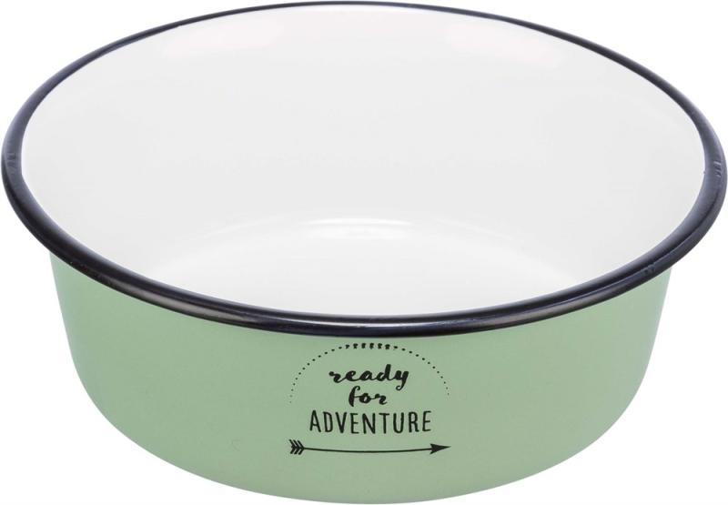 Matskål emalj/rostfri, 0.3 l, 12 cm, grön