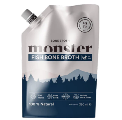 Monster Dog Bone Broth Fish 350 ml